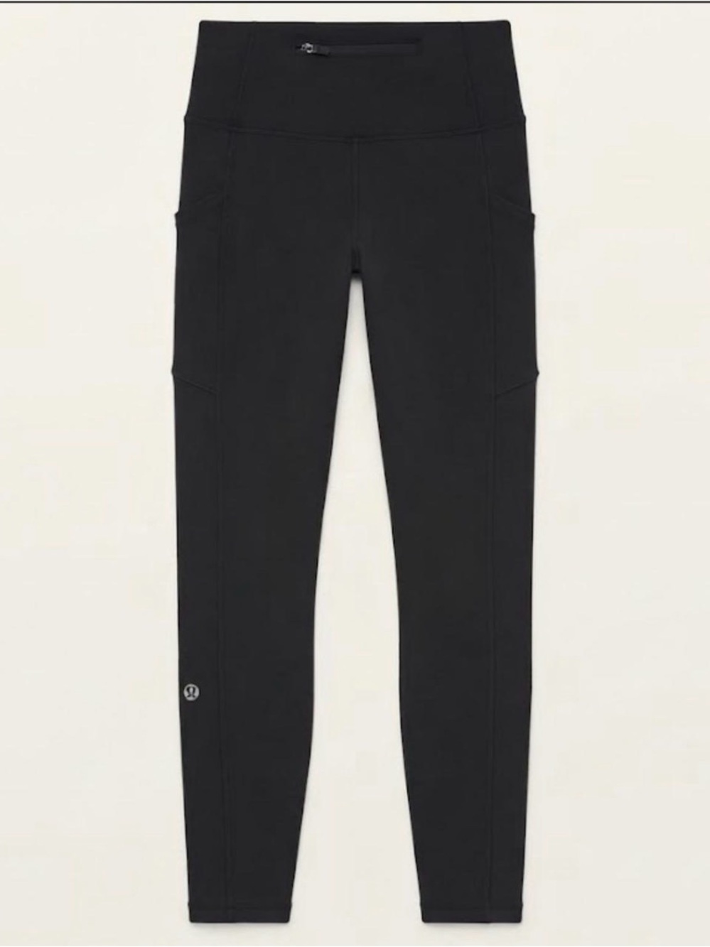 lululemon Black High Rise Pocket Leggings Fast and Free High-Rise Tight 25" Size